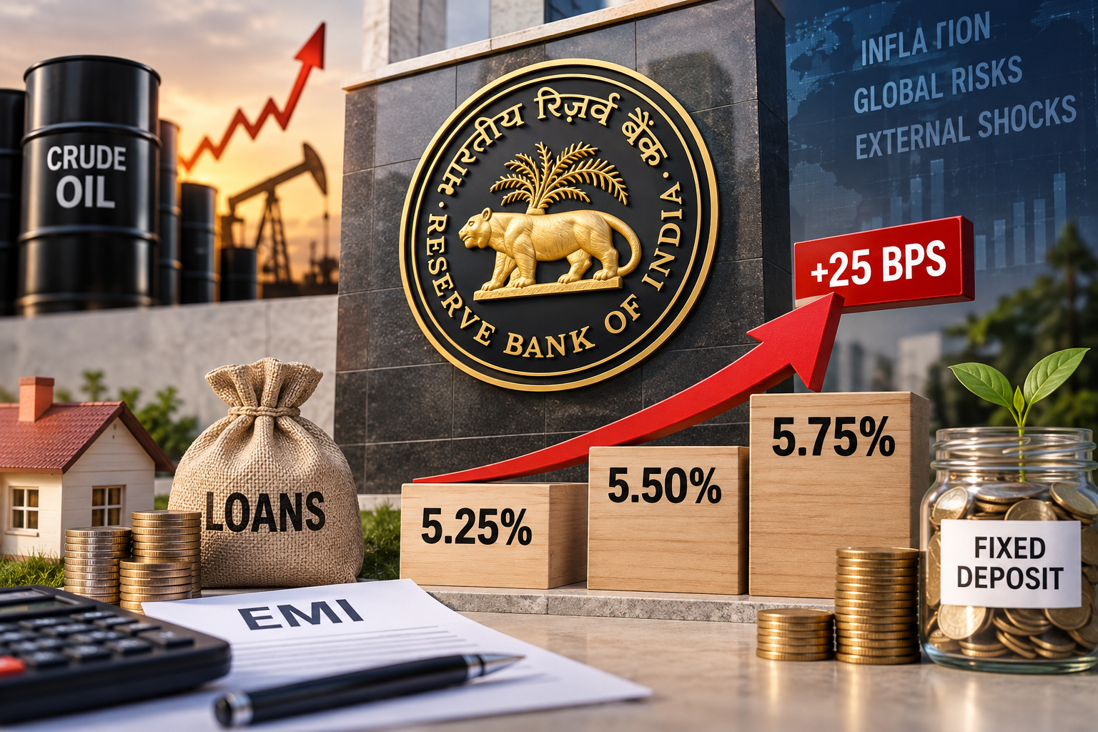Loan interest Loan interest rates, EMIs to rise? Two back-to-back 25 bps repo rate hike from RBI soon?rates, EMIs to rise? Two back-to-back 25 bps repo rate hike from RBI soon?